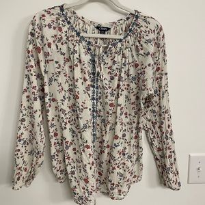 CHAPS Floral Print Blouse